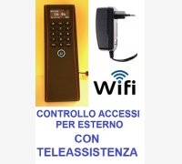 SISTEMA CONTROLLO ACCESSI PER ESTERNO (IP53) MOD. 1951-RFID/WIFI CON LETTORE DI TESSERE, SOFTWARE, ALIMENTATORE E E CORSO DI ISTRUZIONE SOFTWARE IN TELEASSISTENZA PER 2 MESI